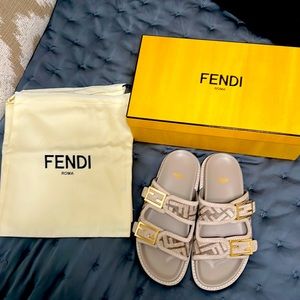 Fendi Feel Slides NWT